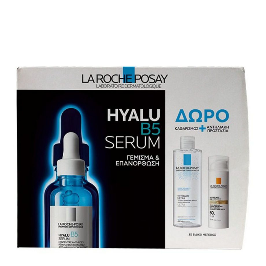 La Roche Posay Promo Hyalu B5 Serum 30ml & Eau Micellaire Ultra 50ml & Anthelios Age Correct Spf50 3ml