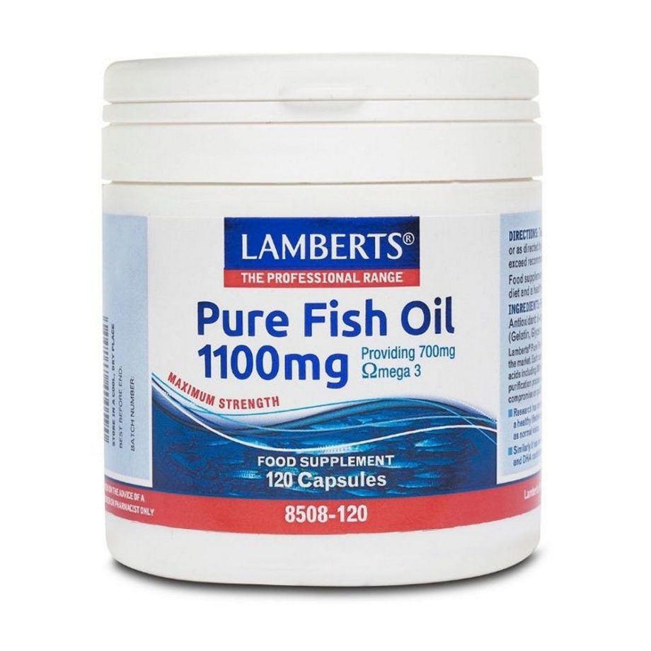 Lamberts Pure Fish Oil 1100Mg 120 Capsules