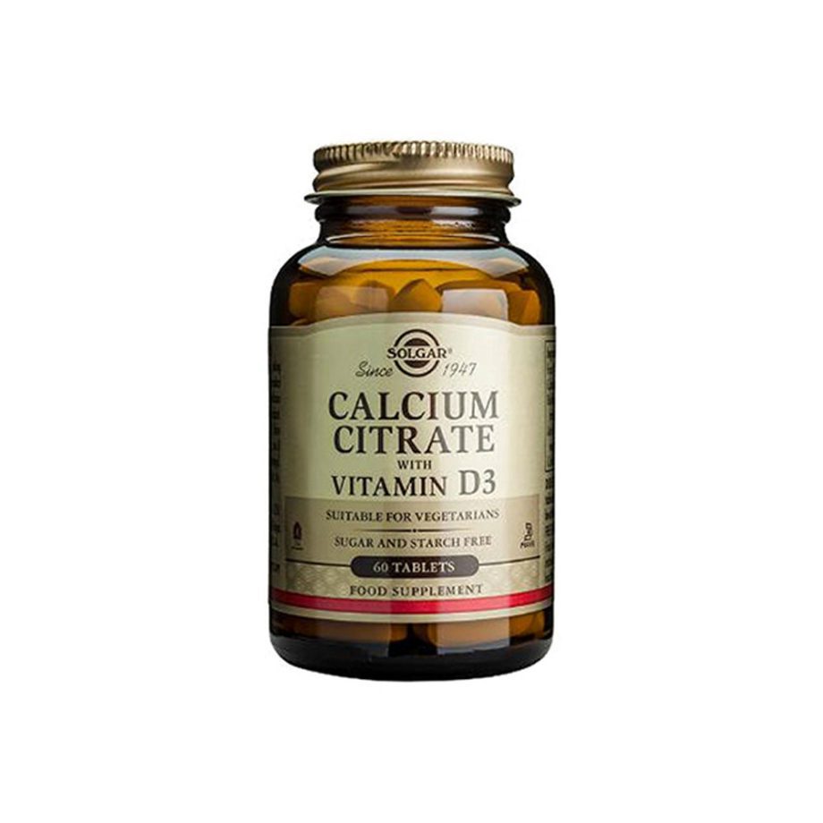 Solgar Calcium Citrate With Vitamin D3 250mg 60 Ταμπλέτες