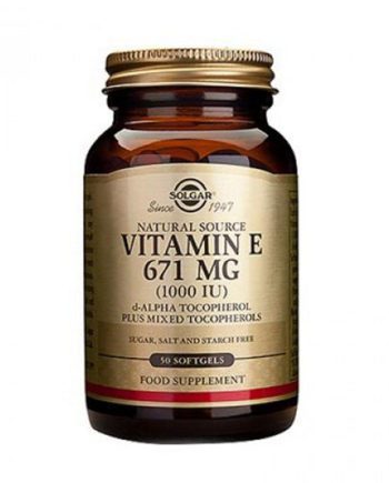 Solgar Vitamin E 671mg(1000IU) 50 softgels