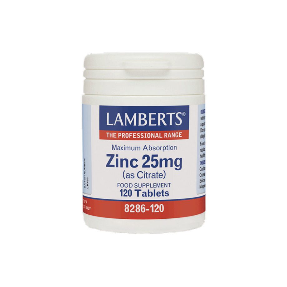 Lamberts Zinc 25mg as Citrate 120 Tablets