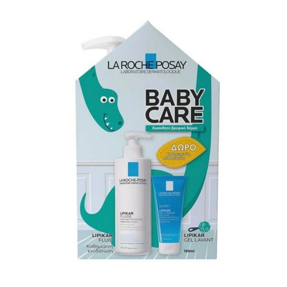 La Roche Posay Baby Care Lipikar Fluide 400ml & Lipikar Gel Lavant 100ml