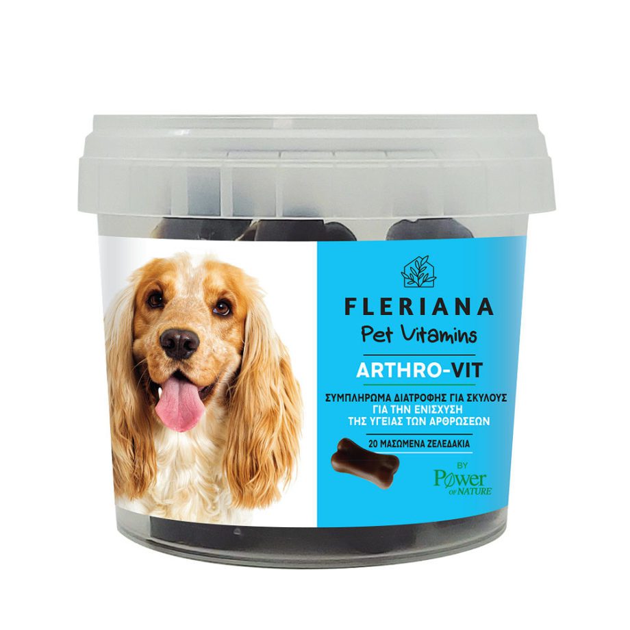 Power Health Fleriana Pet Vitamins ARTHRO-VIT Συμπλήρωμα Διατροφής Για Σκύλους 20 Τεμάχια
