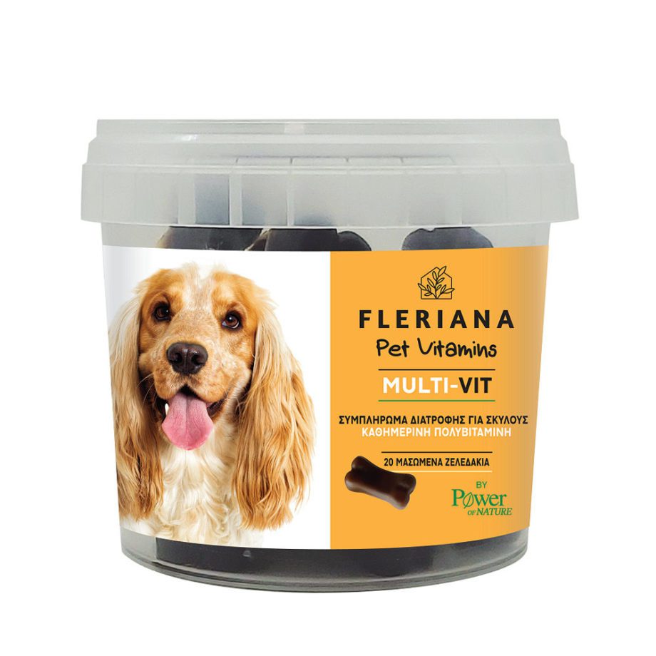 Power Health Fleriana Pet Vitamins Καθημερινή Πολυβιταμίνη Για Σκύλους 20 Ζελεδάκια