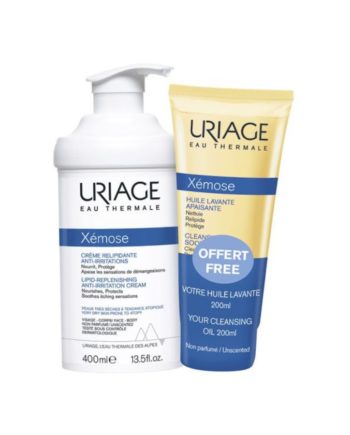 Uriage Promo Xemose Replenishing Anti Irritation Cream 400ml & Δώρο Cleansing Soothing oil 200ml