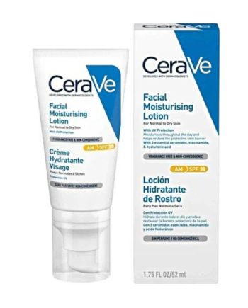 CeraVe Facial Moisturising Lotion, Ενυδατική Κρέμα Προσώπου SPF30, Για Κανονικό Έως Ξηρό Δέρμα 52ml.