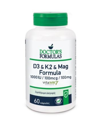 Doctor's Formulas D3 & K2 & Mag Formula, 60Caps