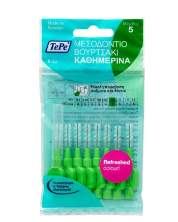 TePe International Brush Μεσοδόντια Βουρτσάκια 0.8 mm Πράσινο 8 τεμάχια
