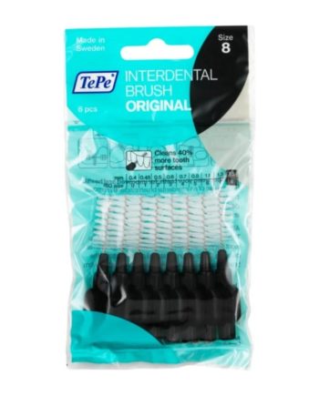 TePe International Brush Μεσοδόντια Βουρτσάκια No8 1.5 mm Μαύρο