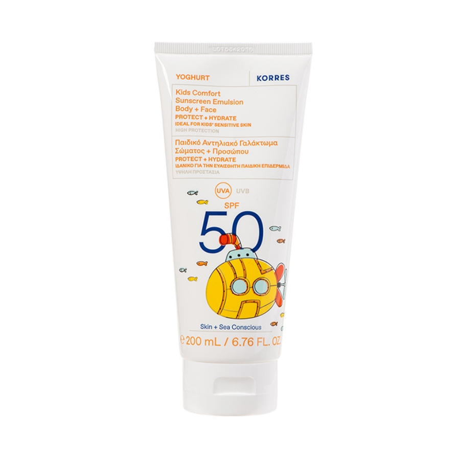 KORRES - Kids Comfort Sunscreen Emulsion For Face & Body SPF50 (200ml)