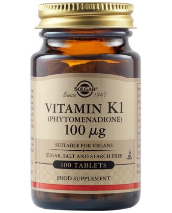 Solgar Vitamin K1 (Phytomenadione) 100µg 100 ταμπλέτες