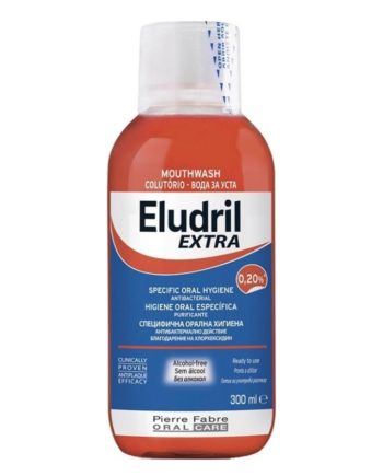 Elgydium Eludril Extra Στοματικό διάλυμα για βακτηριακή προστασία 300ml