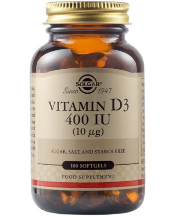 Solgar Vitamin D3 400 IU (10 μg) 100 μαλακές κάψουλες