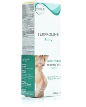 Synchroline Terpoline Body Cream Oleosomes Technology Σχεδιασμένο για την αισθητική βελτίωση, όπου κρίνεται απαραίτητο, της ελαστικότητας και του τόνου του δέρματος του σώματος (στήθος, κοιλιά, γλουτοί, μηροί) . Η χρήση του συνιστάται για: τη διατήρηση σε καλή κατάσταση της ελαστικότητας και του τόνου του σώματος, πριν και μετά από παρεμβάσεις όπως λιποαναρρόφηση, κοιλιοπλαστική, πλαστική μαστού . τη βελτίωση των ιξωδοελαστικών ιδιοτήτων του δέρματος μετά από εγκαύματα ή από έκθεση σε τεχνητή ακτινοβολία, και τη βελτίωση των βιομηχανικών ιδιοτήτων του δέρματος, που έχουν ως αποτέλεσμα την αύξηση της αντοχής του όταν υποβάλλεται σε στρες. Τρόπος εφαρμογής : Εφαρμόστε στην προσβεβλημένη περιοχή δύο φορές την ημέρα . Τρίψτε ελαφρά στο δέρμα έως ότου επιτευχθεί πλήρης απορρόφηση . Σύνθεση : Synchroline Terproline Body Cream
