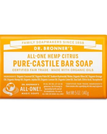 Dr Bronners Pure Castille Bar Soap Citrus