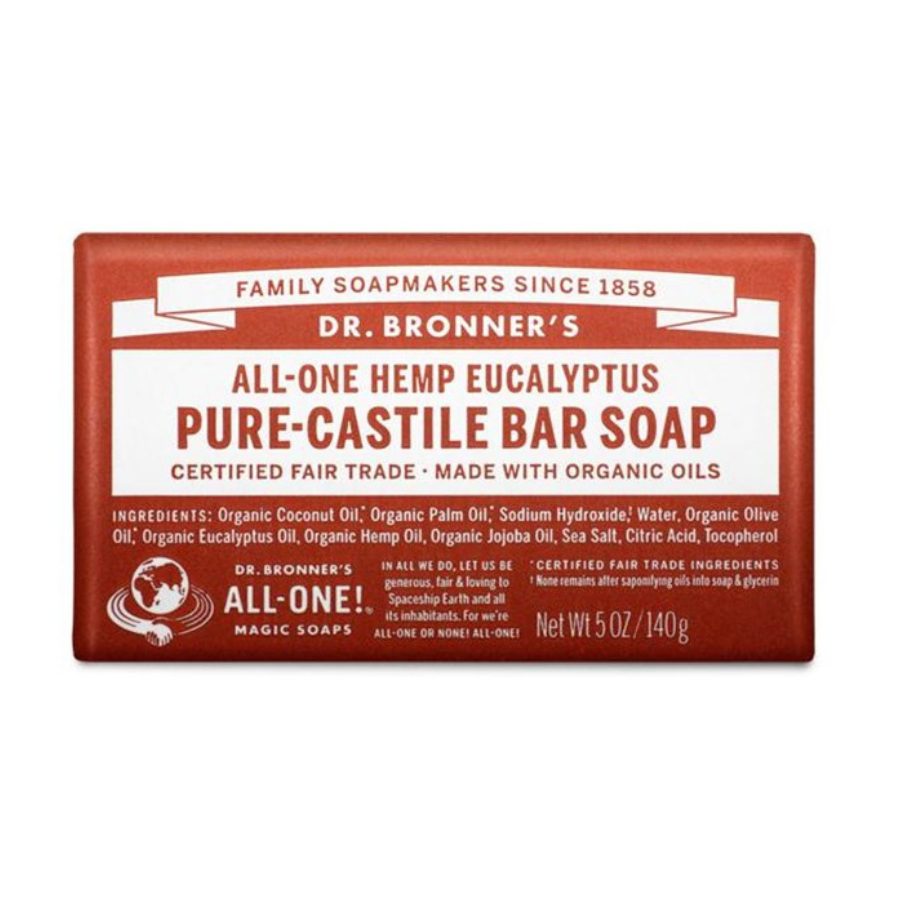 Dr Bronners Pure Castille Bar Soap Eucalyptus