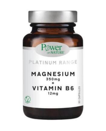 Power Health Platinum Range Magnesium 350 mg + Vitamin B6 12 mg 30 caps