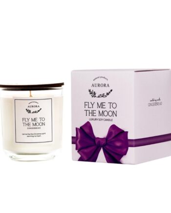 Aurora Xmas Candle FLY ME TO THE MOON, GINGERBREAD, 200g
