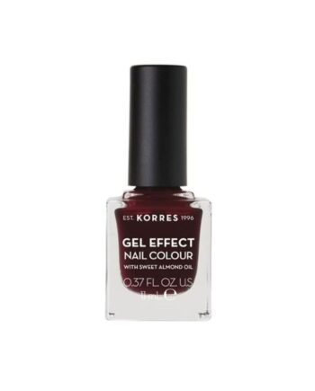 Korres Gel Effect Nail Colour No.57 Burgundy Red Βερνίκι Νυχιών, 11ml