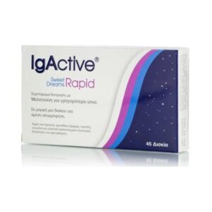 IgActive Sweet Dreams Rapid Συμπληρωμα Διατροφης με Μελατονινη για Γρηγοροτερο Υπνο 45 tabs