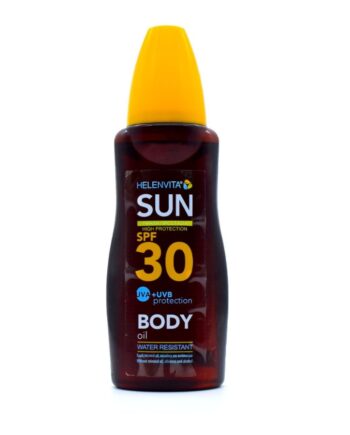 Helenvita Sun Body Oil SPF30 Αδιάβροχο Αντηλιακό Λάδι, 200ml