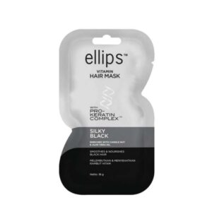 ELLIPS Vitamin Hair Mask Silky Black Μασκα Μαλλιων για Λαμπερα Σκουρα Μαλλια 18gr