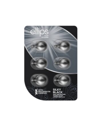 Ellips hair vitamin with heat protection Silky Black pro keratin blister 6 amp