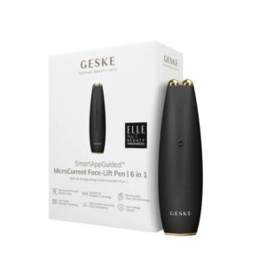 Geske Microcurrent Face Lift Pen 6in1 black Συσκευη Μικρορευματος για Νεανικο & Λαμπερο Δερμα