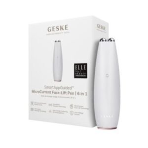 Geske Microcurrent Face Lift Pen 6in1 white Συσκευη Μικρορευματος για Νεανικο & Λαμπερο Δερμα