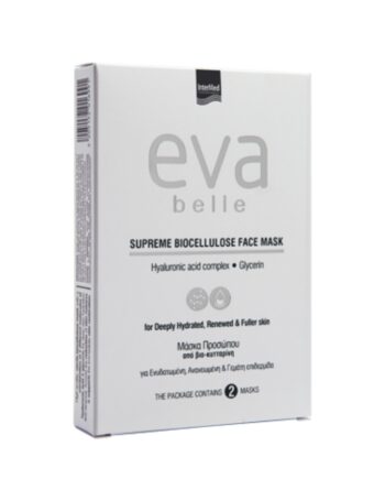 Intermed Eva Belle Supreme Biocellulose Neck Mask Μάσκα Λαιμού με Υαλουρονικό Οξύ & Γλυκερίνη, 2x15ml (Αντιγραφή)
