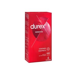 Durex Sensitive Thin Feel Προφυλακτικα με Κανονικη Εφαρμογη 6 τεμ