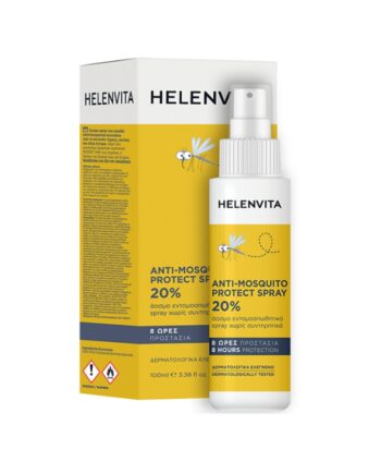 Helenvita Anti-Mosquito Protect Spray 20% Άοσμο Εντομοαπωθητικό Σπρέι 100 ml