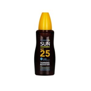 Helenvita Sun Tanning Booster Oil Spf25 Αδιαβροχο Αντηλιακο Λαδι Μεσσαιας Προστασιας, 200ml