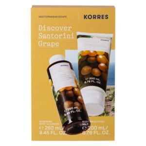 Korres Discover Santorini Grape Promo με Body Cleanser Αφρολουτρο Σταφυλι, 250ml & Body Smoothing Milk...