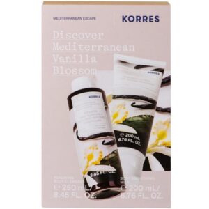 Korres Discover Mediterranean Vanilla Blossom Promo με Body Cleanser Αφρολουτρο Βανιλια, 250ml & Body Smoothing...
