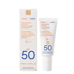 Korres Yoghurt Tinted Sunscreen Face Cream SPF50 Αντηλιακη Κρεμα Προσωπου με Χρωμα, 50ml