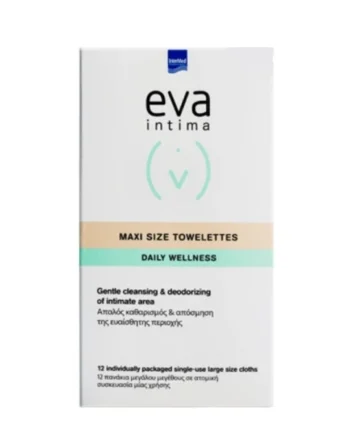 Intermed Eva Intima Maxi Size Towelettes Daily Wellness 12τμχ