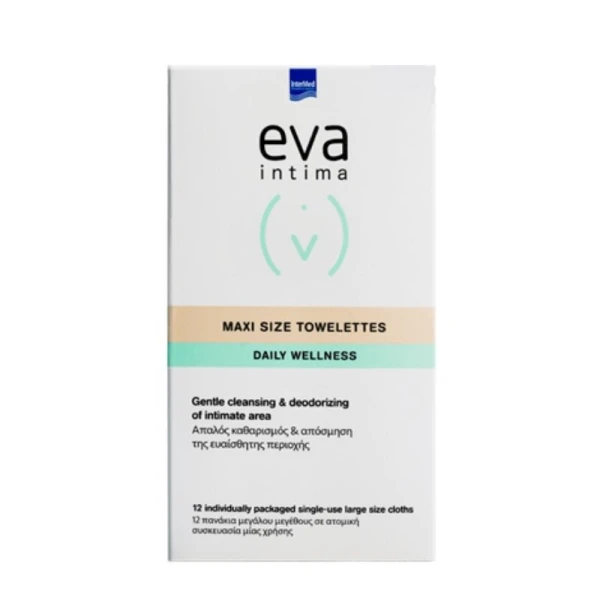 Ιntermed Eva Intima Maxi Size Towelettes 12τμχ