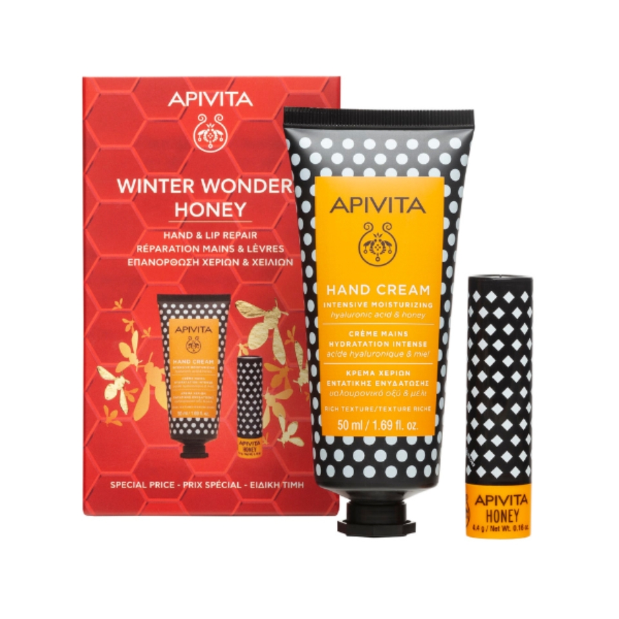 Apivita Promo Winter Wonders Honey με Κρεμα Χεριων Εντατικης Ενυδατωσης, 50ml