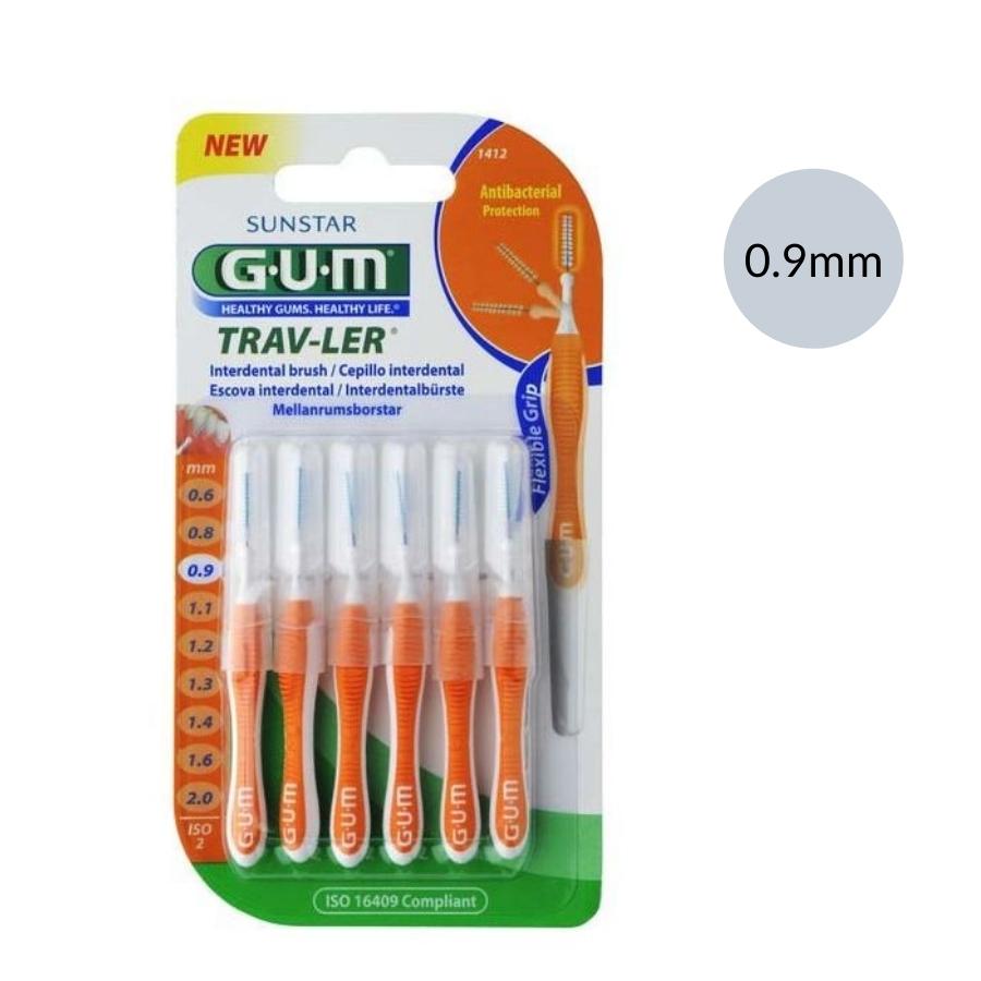 9mm x 6||Gum Trav-ler Interdental Brush