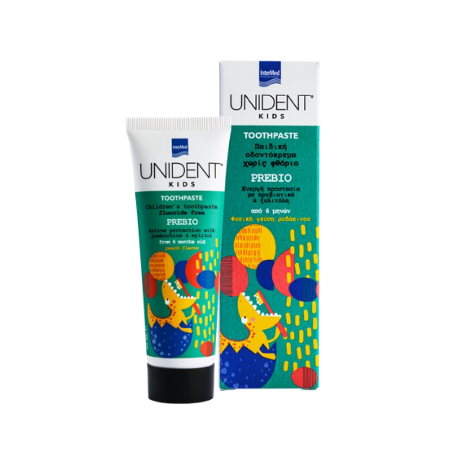 Intermed Unident Kids Prebio Toothpaste Βρεφική Οδοντόκρεμα 6m+