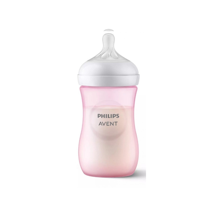 Philips Avent Natural Response Πλαστικό Μπιμπερό Ροζ 1m+ 260ml