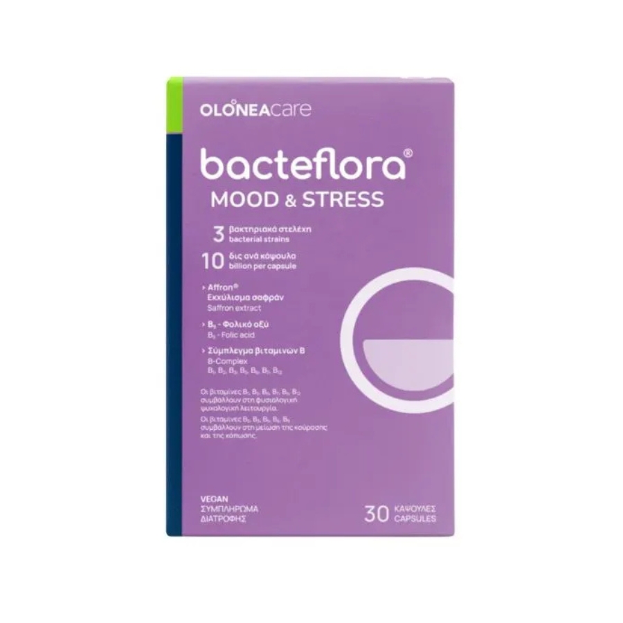 Olonea Bacteflora Διάθεση & Στρες 30 κάψουλες