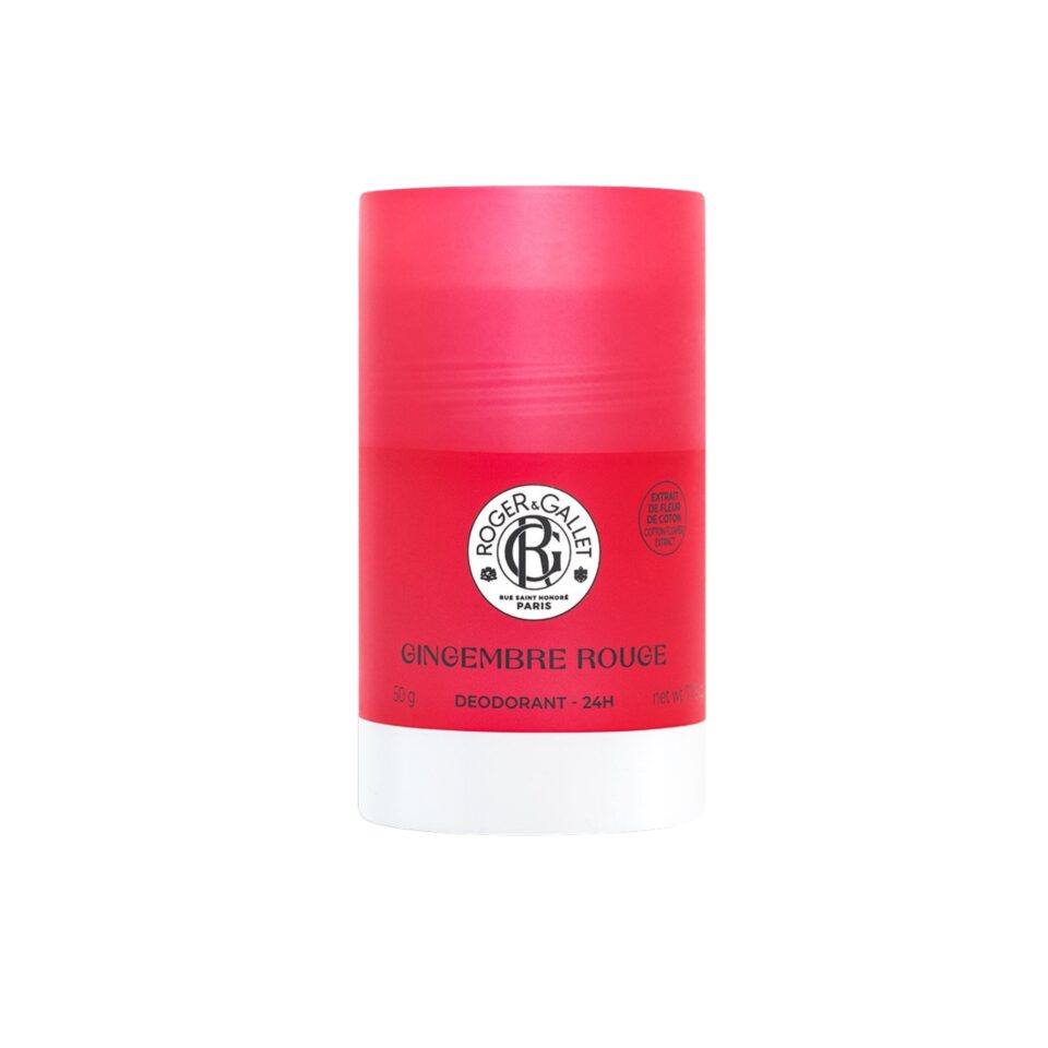 Roger Gallet Deodorant Gingembre Rouge Ροζ Βατόμουρο, Τζίντζερ, Μοσχολίβανο Αποσμητικό Stick 50g