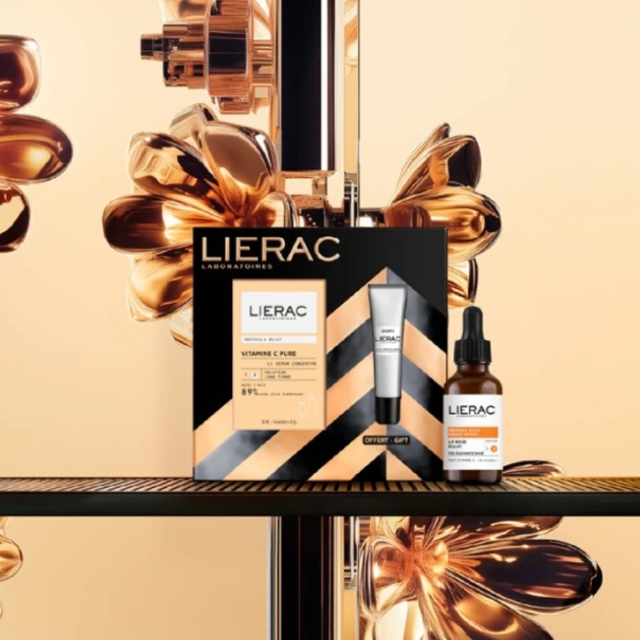 Lierac Xmas Promo Radiance Protocole Pure Vitamin C Serum 30ml + Diopti Dark Circle Correction Eye Cream 15ml