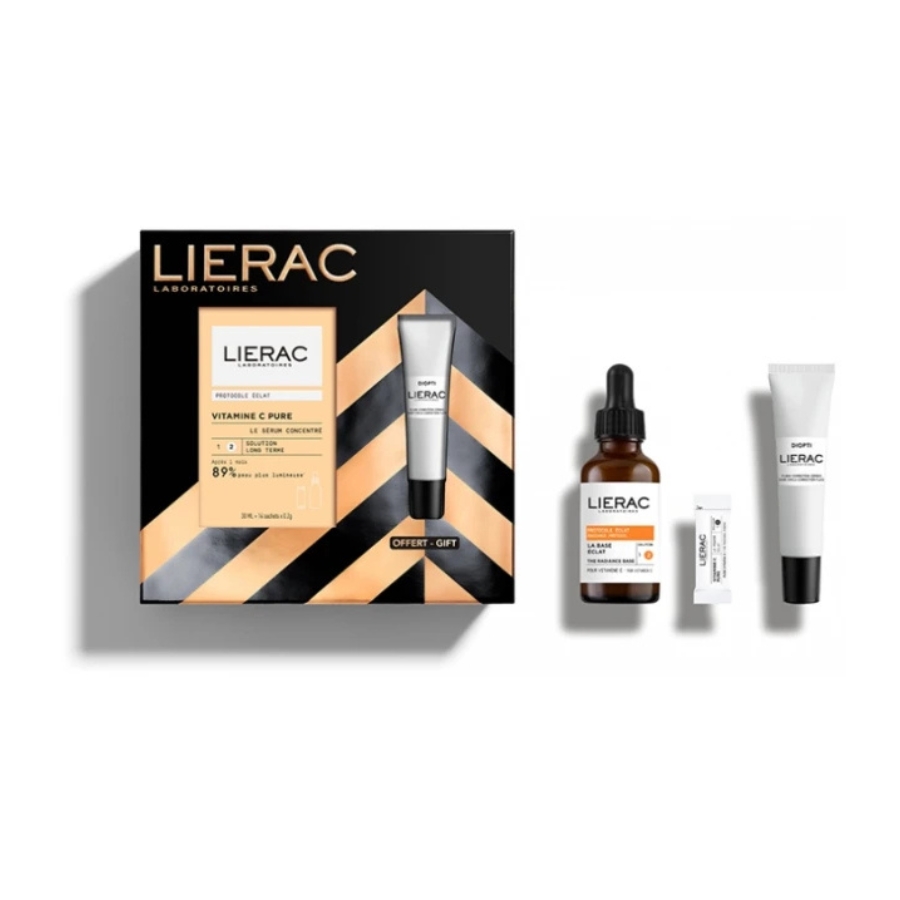 Lierac Xmas Promo Radiance Protocole Pure Vitamin C Serum 30ml + Diopti Dark Circle Correction Eye Cream 15ml