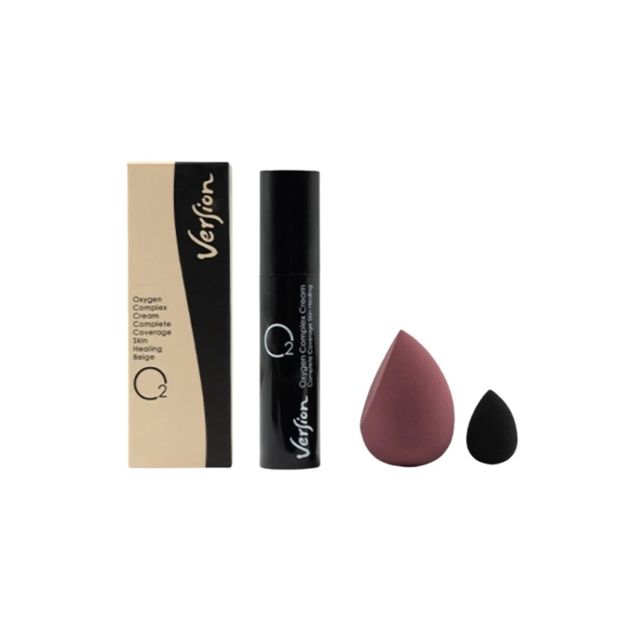 Version Derm O2 Oxygen Complex Cream 20 ml + Δώρο 2 Make Up Beauty Blenders (1)
