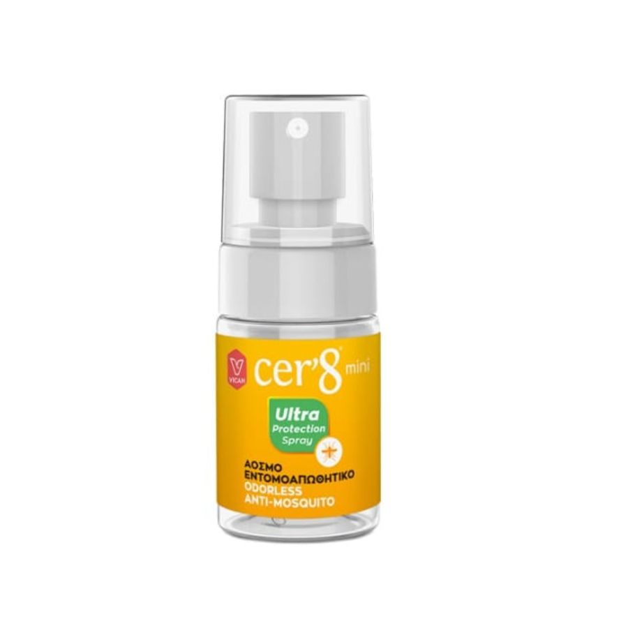 Cer' 8 Mini Ultra Protection Spray Άοσμο Εντομοαπωθητικό, 30ml