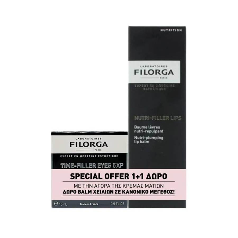 Filorga Promo Time-Filler Eyes 5XP 15ml & Δώρο Nutri-Plumping Lip Balm 4g