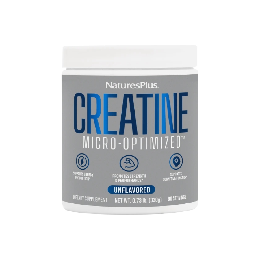 Nature's Plus Creatine Monohydrate Powder Μονοϋδρική Κρεατίνη Χωρίς Γεύση 330gr